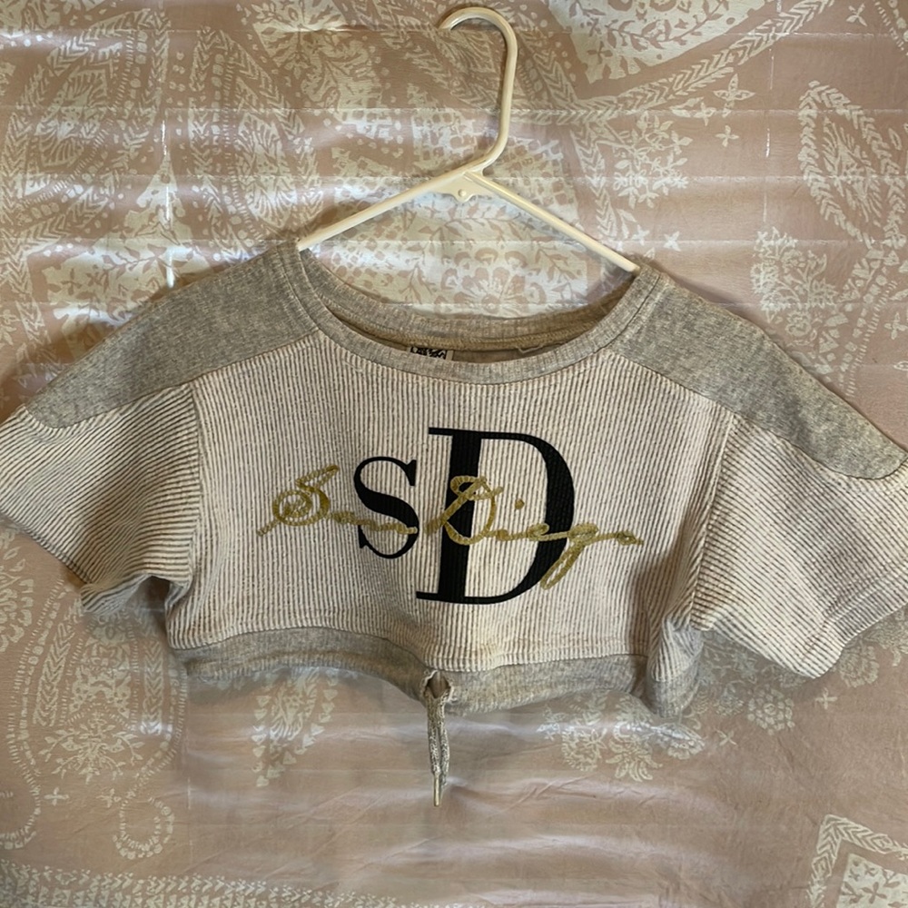 Vintage cropped sweater tee.